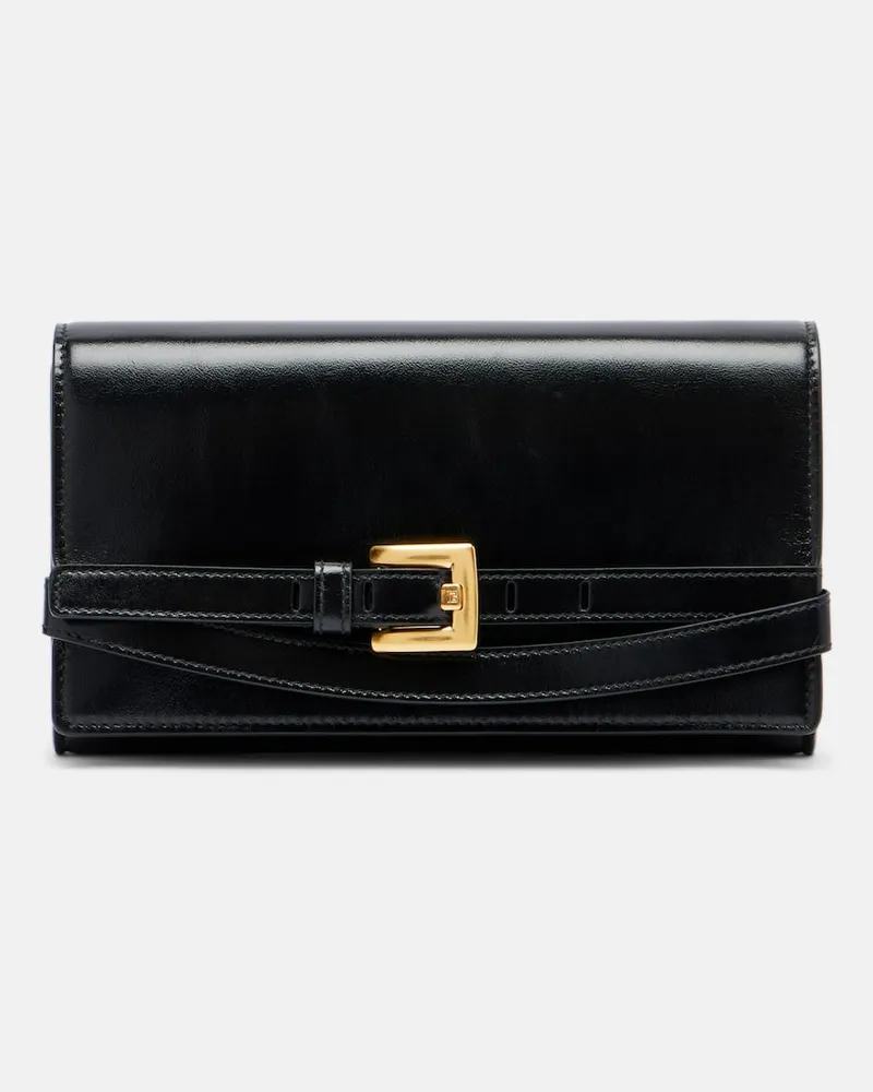Balmain Portemonnaie mit Kettenriemen Shuffle Micro Schwarz