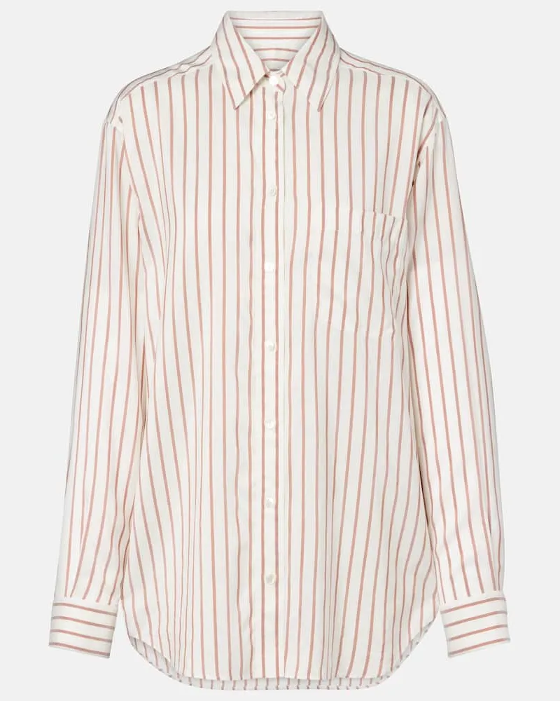 The Row Hemd Gavina aus Seide Beige