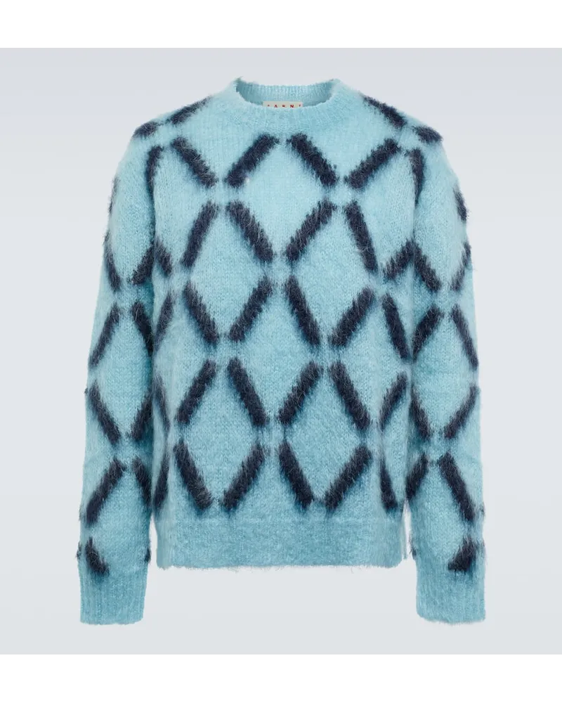 Marni Pullover aus einem Mohairgemisch Blau