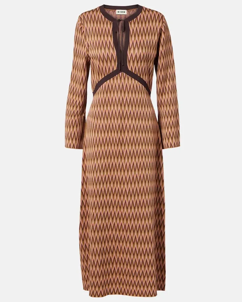 RIXO Midikleid Pamela aus Jacquard Multicolor