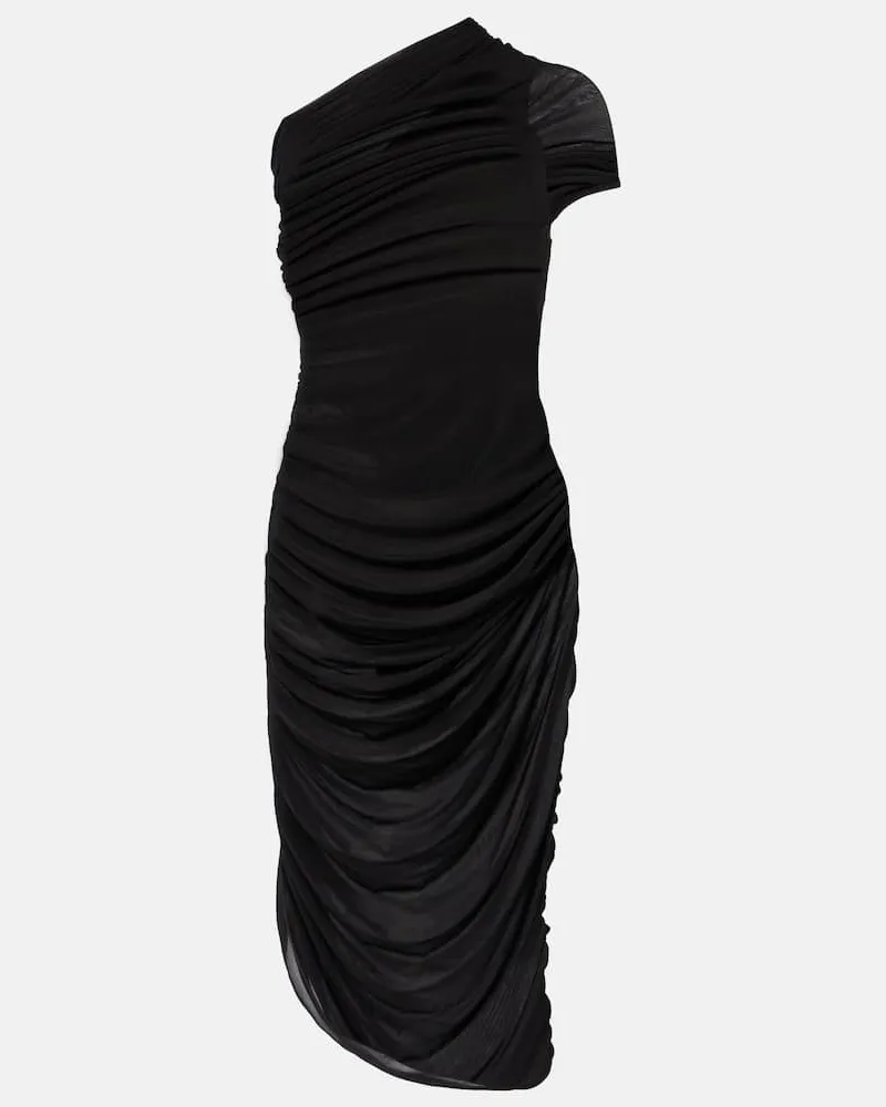 Magda Butrym One-Shoulder-Midikleid Schwarz