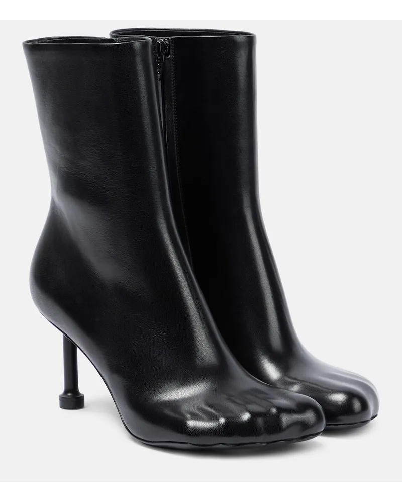 Balenciaga Ankle Boots aus Leder Schwarz