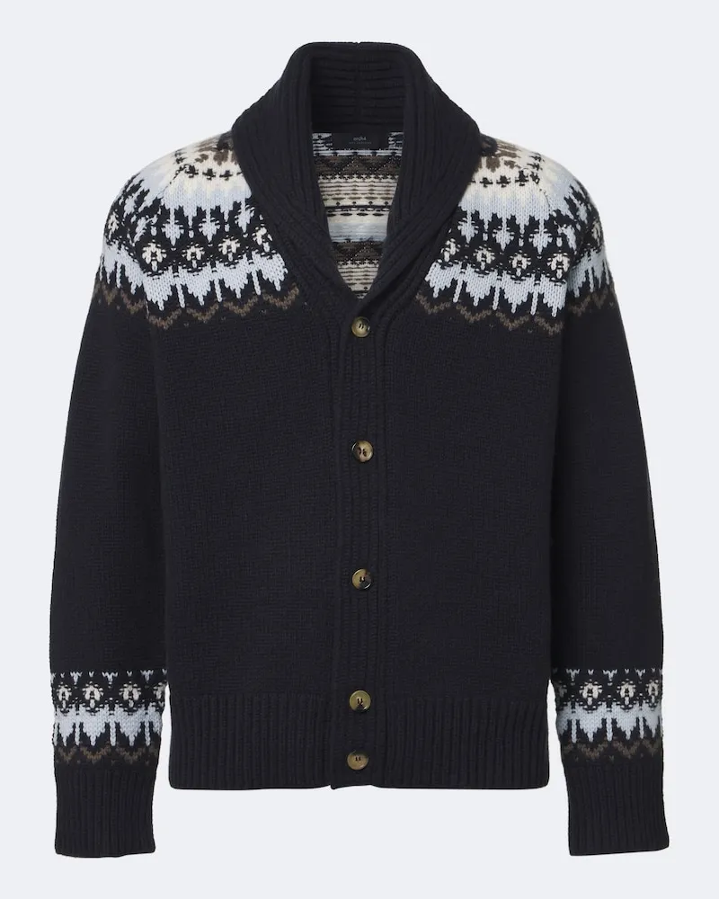 arch4 Cardigan Mr Frostvale aus Kaschmir Blau