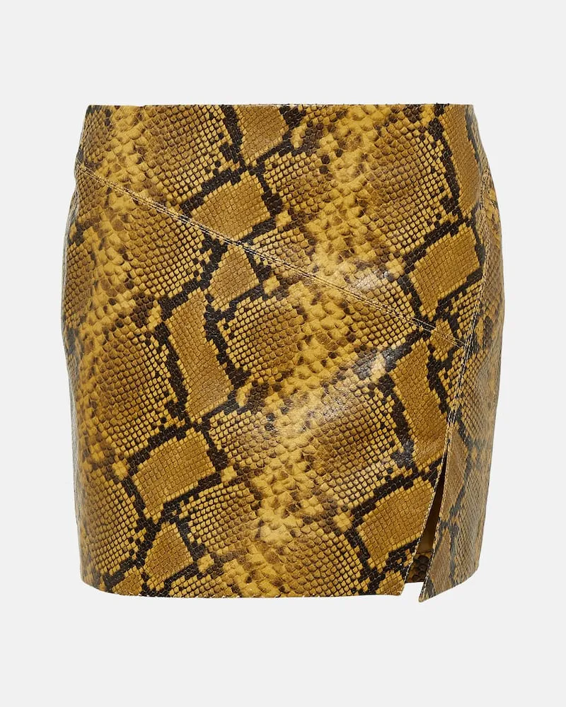 Isabel Marant Minirock Blair aus Leder Neutral