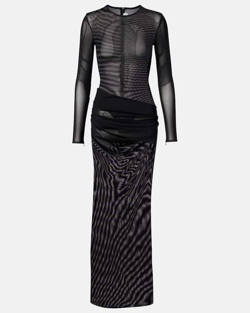Alex Perry Robe aus Mesh Schwarz