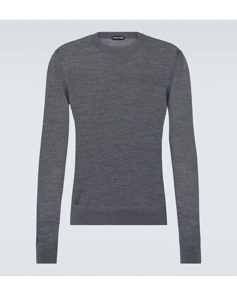 Tom Ford Pullover aus Wolle Grau