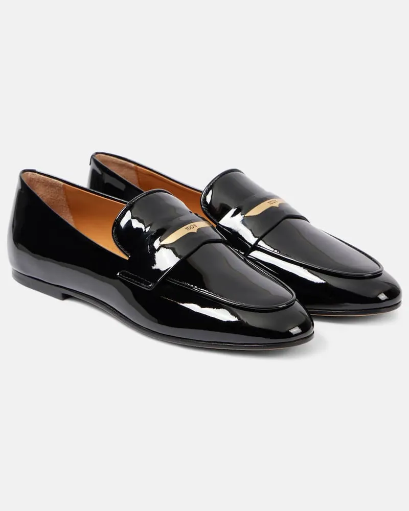 TOD'S Loafers aus Lackleder Schwarz