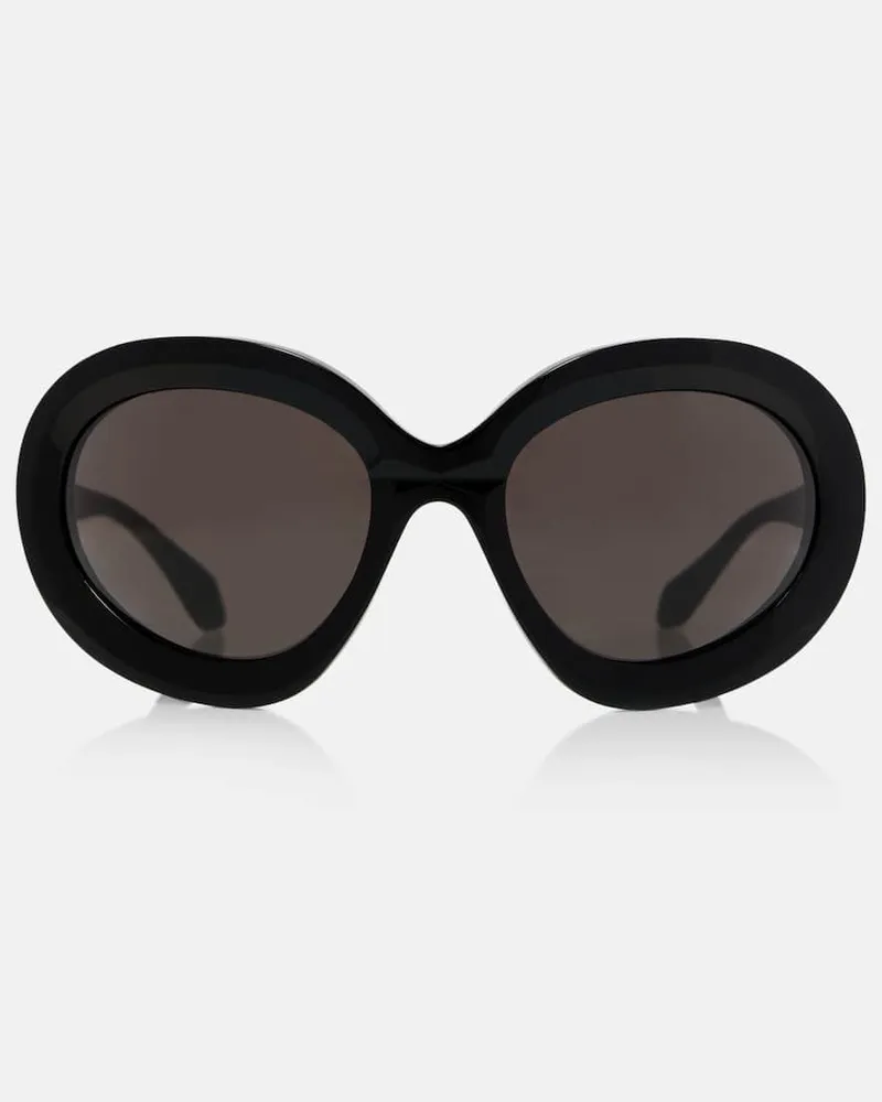 Alaïa Alaïa Oversize-Sonnenbrille Schwarz