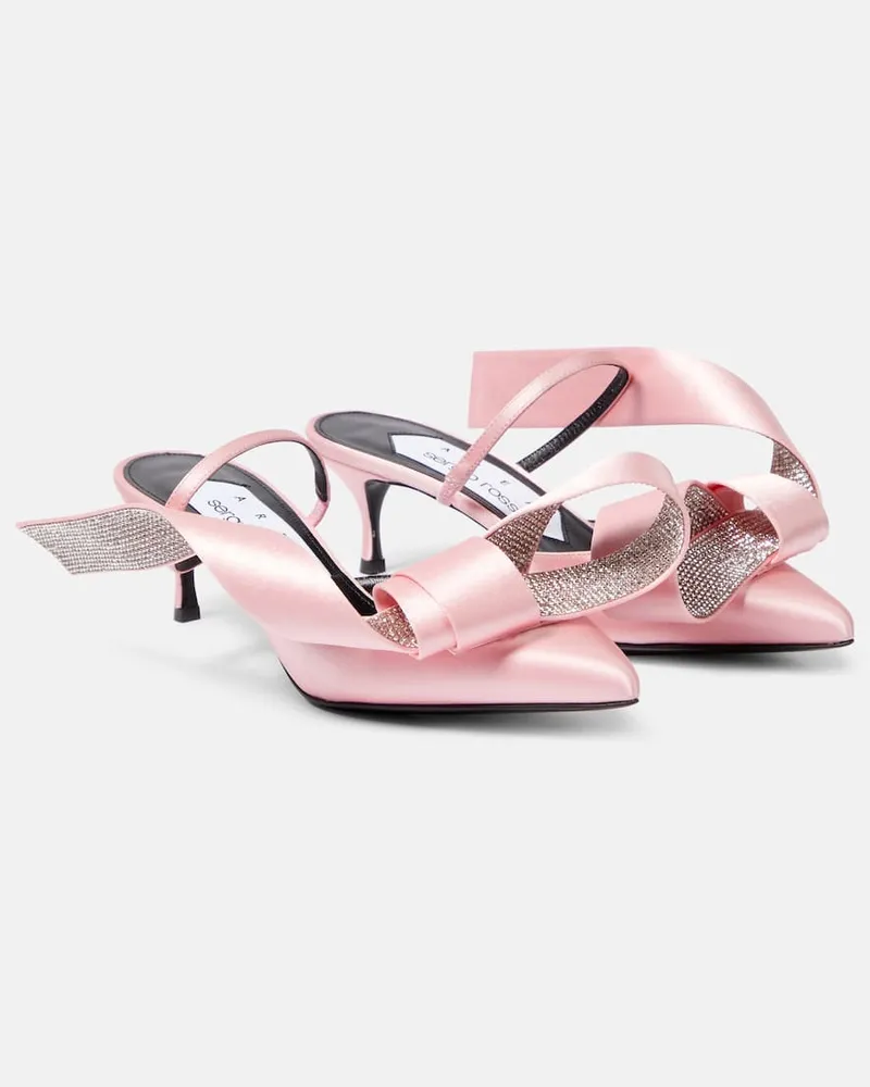 Area X Sergio Rossi Verzierte Mules Marquise Rosa
