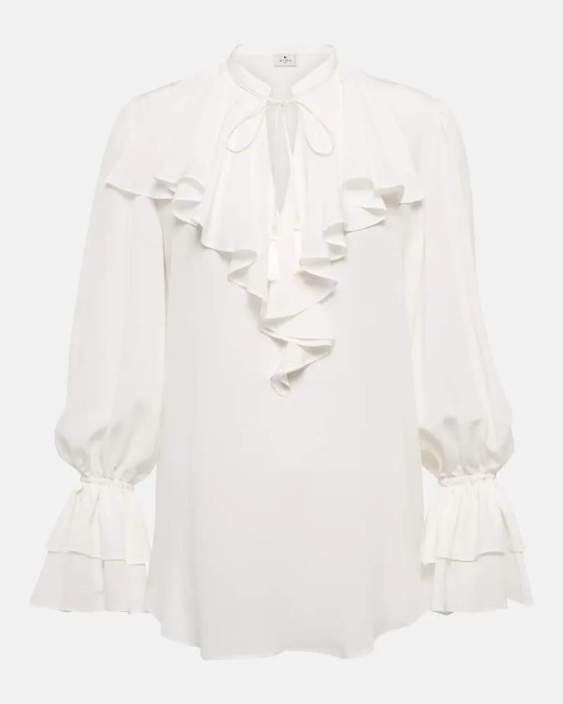 Etro Bluse aus Seide Weiß
