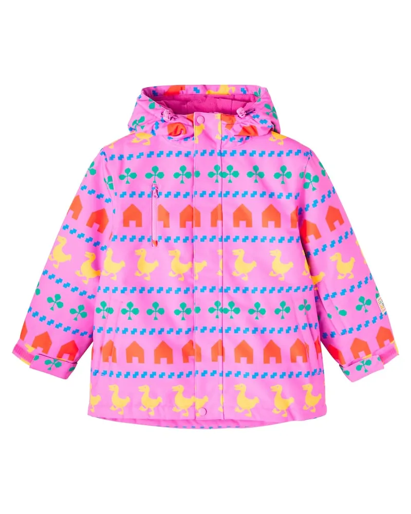 BOBO CHOSES Bedruckte Skijacke Pink