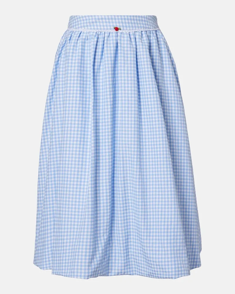 BANANHOT Midirock Alba aus Baumwollpopeline Blau