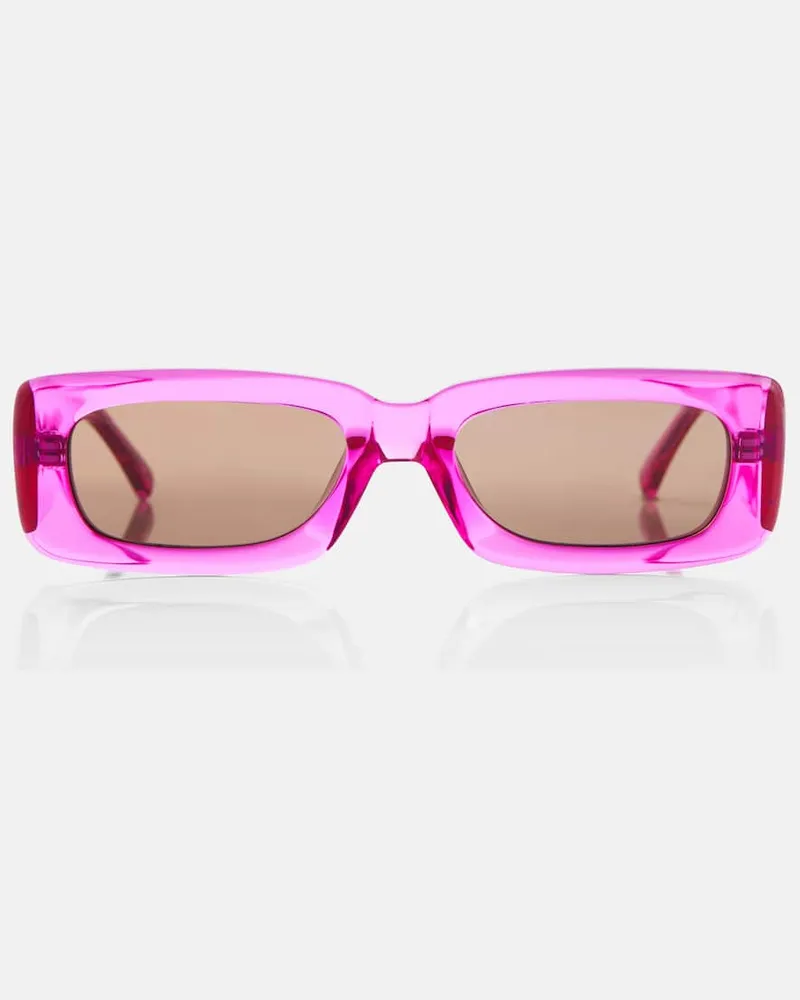 ATTICO X Linda Farrow Sonnenbrille Mini Marfa Rosa