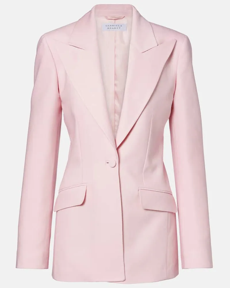 Gabriela Hearst Blazer aus Wolle Rosa