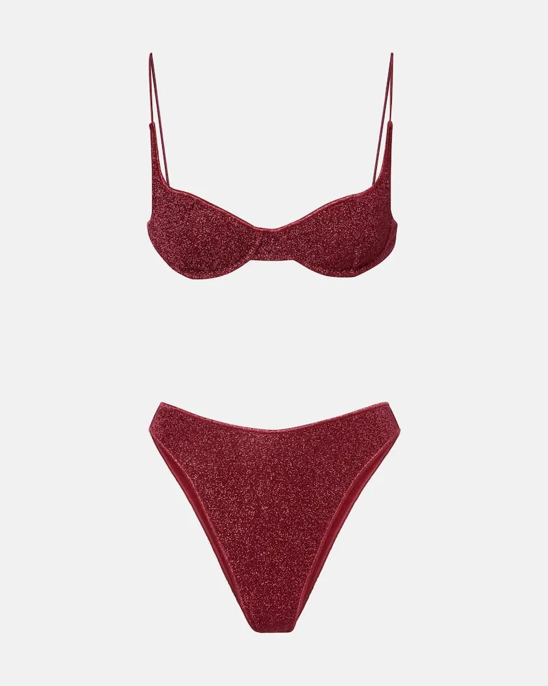 Oséree Oséree Bikini Lumière Burgunderrot