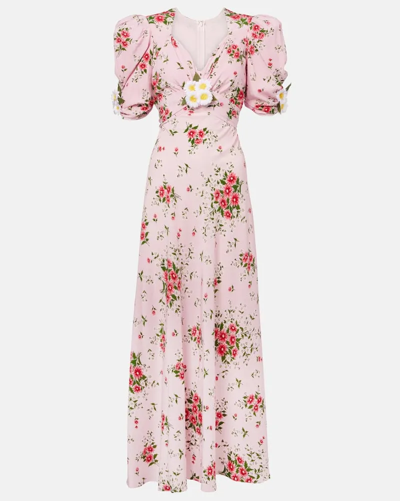 Rodarte Cocktailkleid aus Seide Rosa