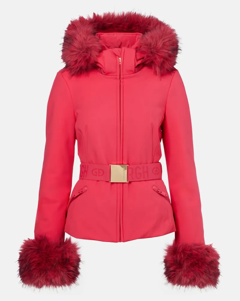 GOLDBERGH Skijacke The Giselle mit Faux Fur Pink