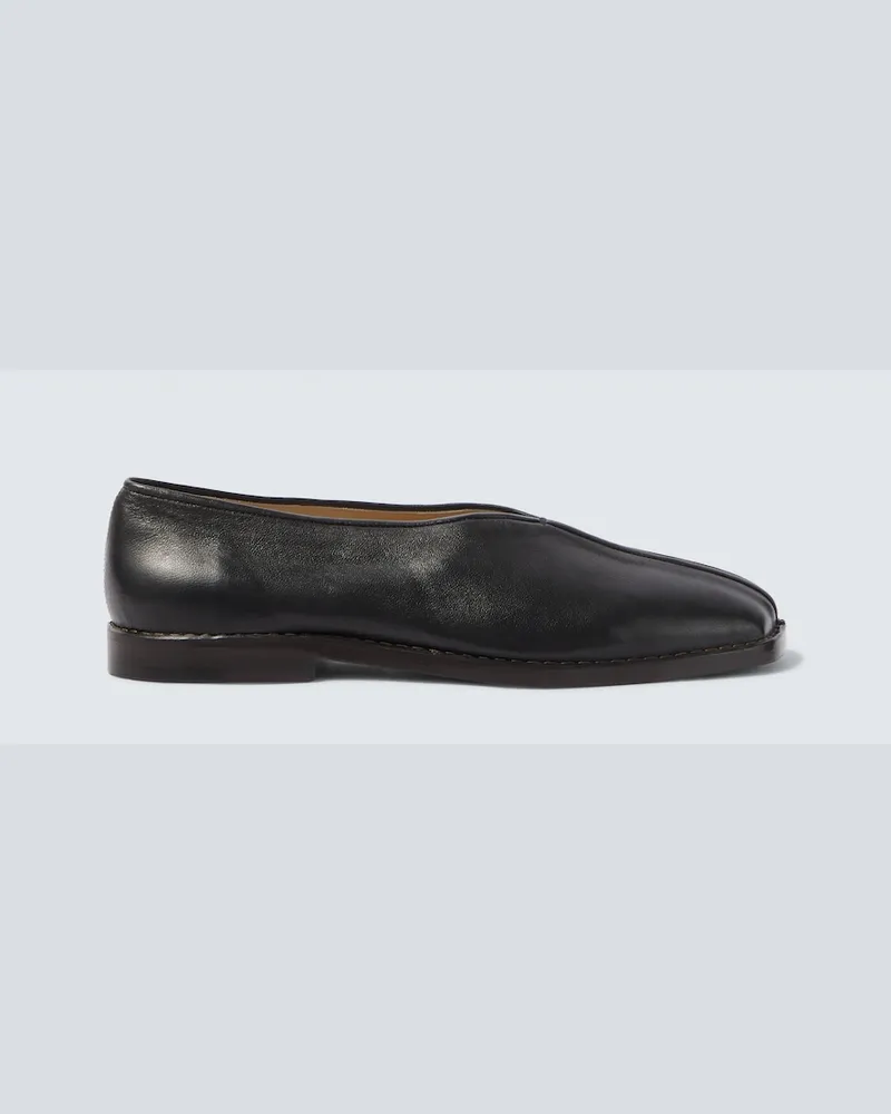 Christophe Lemaire Slip-Ons aus Leder Schwarz