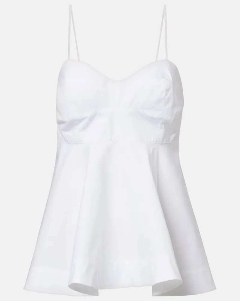 Róhe Róhe Top aus Baumwolle Weiß