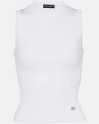 Dolce & Gabbana Top aus Strick Weiss