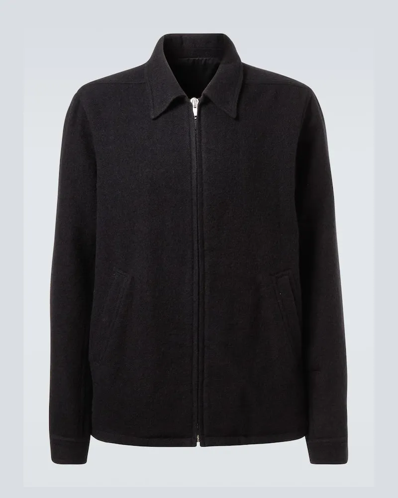Rick Owens Jacke Brad aus Schurwolle Schwarz