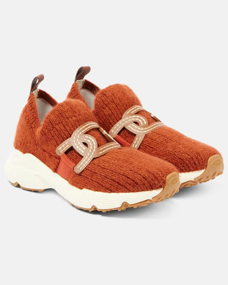 TOD'S Sneakers Kate mit Leder Beige