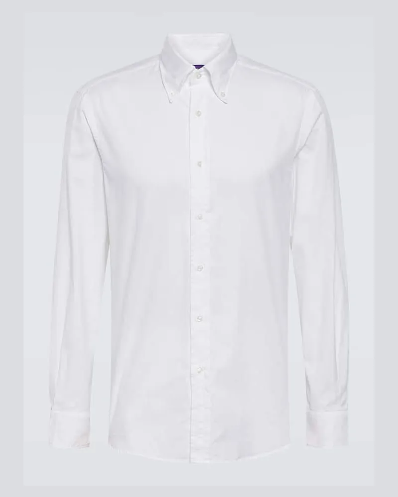 Ralph Lauren Oxford-Hemd aus Baumwollpopeline Weiss