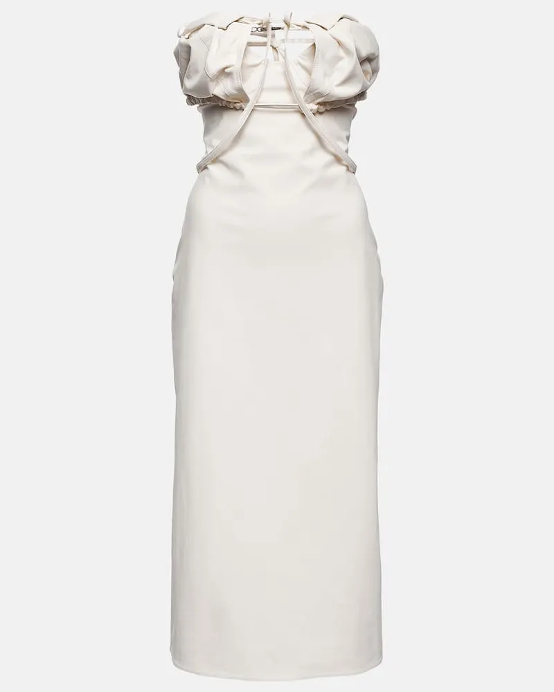 Jacquemus Midikleid La Robe Bikini Weiß