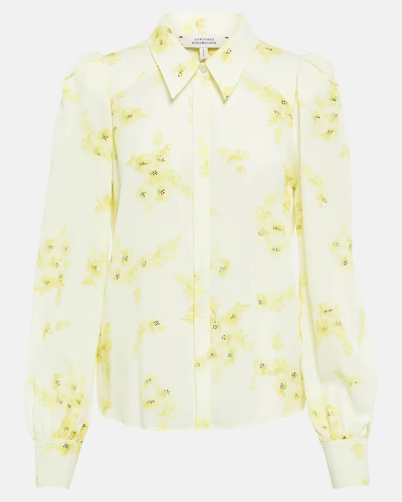 Dorothee Schumacher Hemd Floral Movement Gelb
