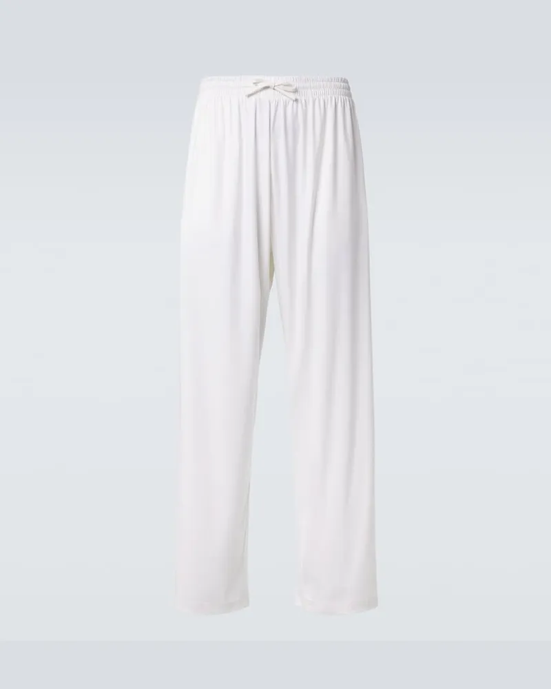Gucci Jogginghose aus Jersey Weiß