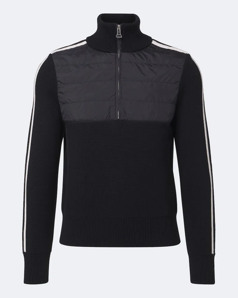 Perfect Moment Pullover aus Wolle Schwarz