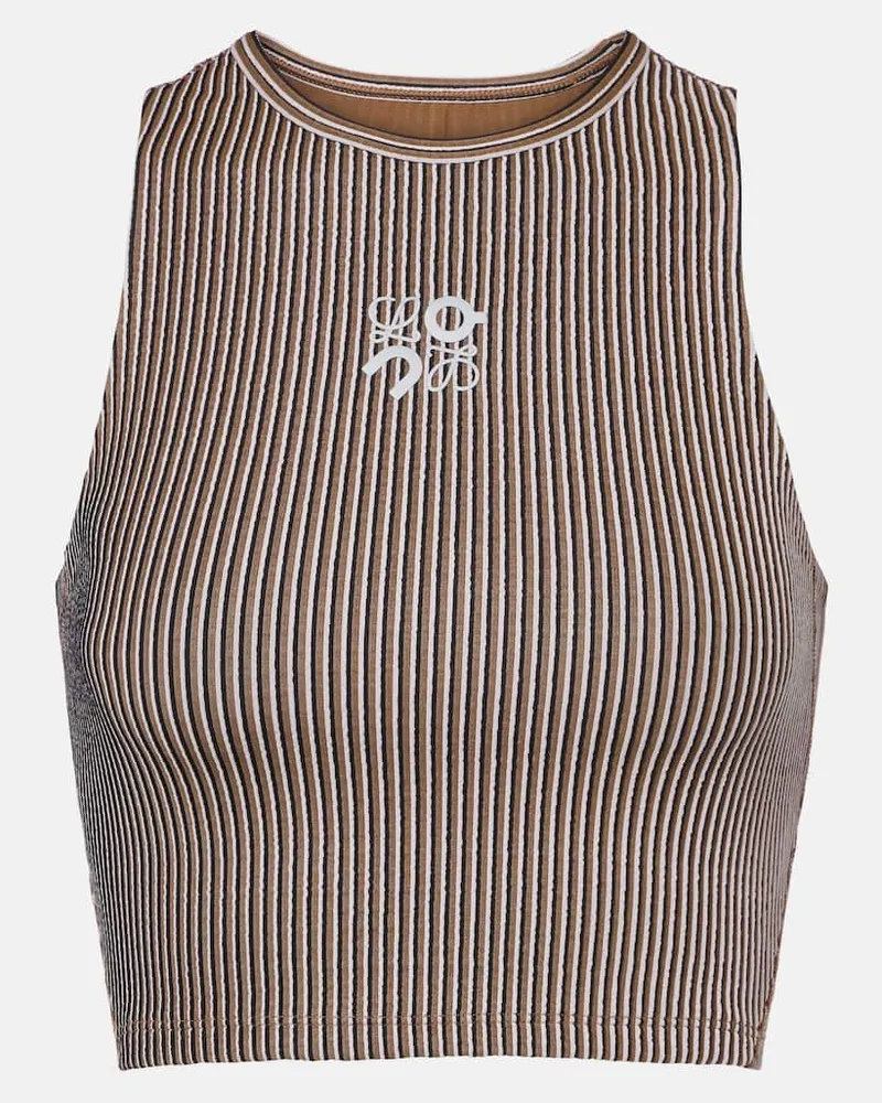 Loewe X On Top aus Jacquard-Jersey Braun