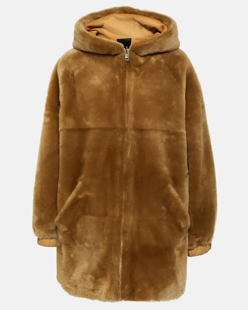 BLANCHA Wendbare Jacke aus Shearling Lila