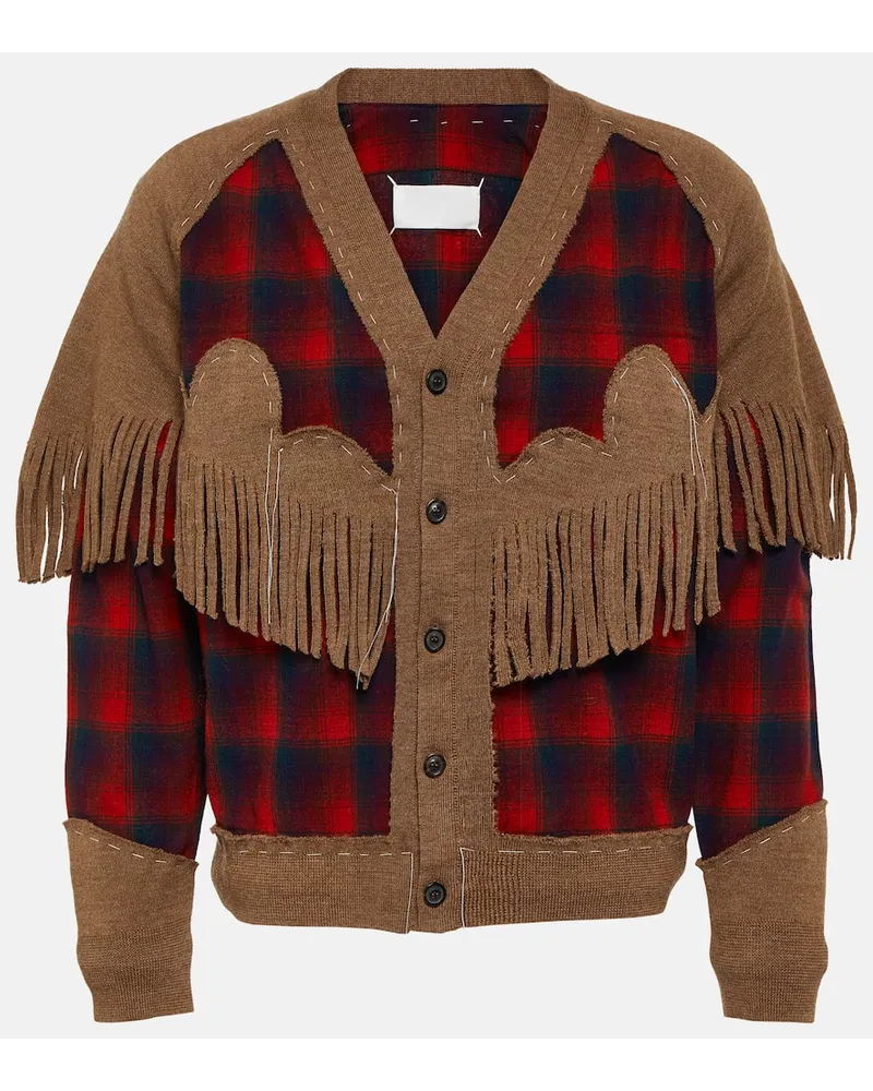 Maison Margiela Cardigan aus Wolle Multicolor