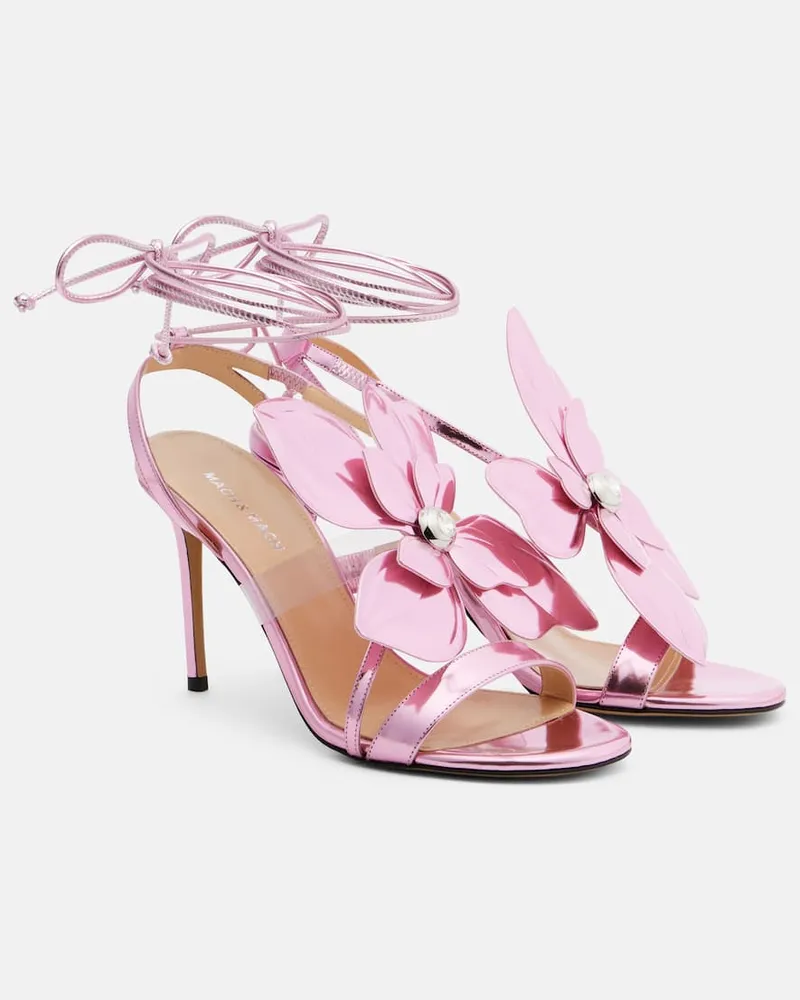 Mach & Mach Sandalen Orchid 95 aus Leder Rosa