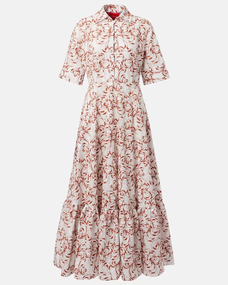 La DoubleJ Bedrucktes Hemdblusenkleid San Pietro Multicolor