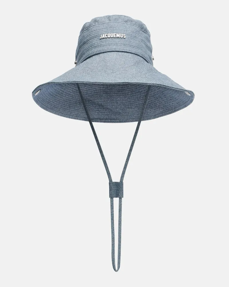 Jacquemus Hut Bob De-Nîmes aus Denim Blau