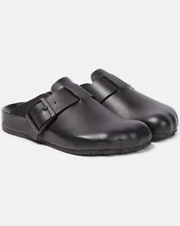 Balenciaga Slippers Sunday aus Leder Schwarz