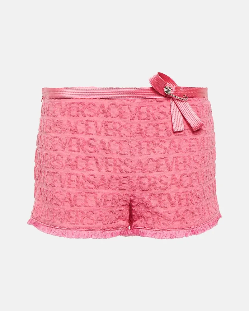 Versace X Dua Lipa Versace Allover Shorts Rosa