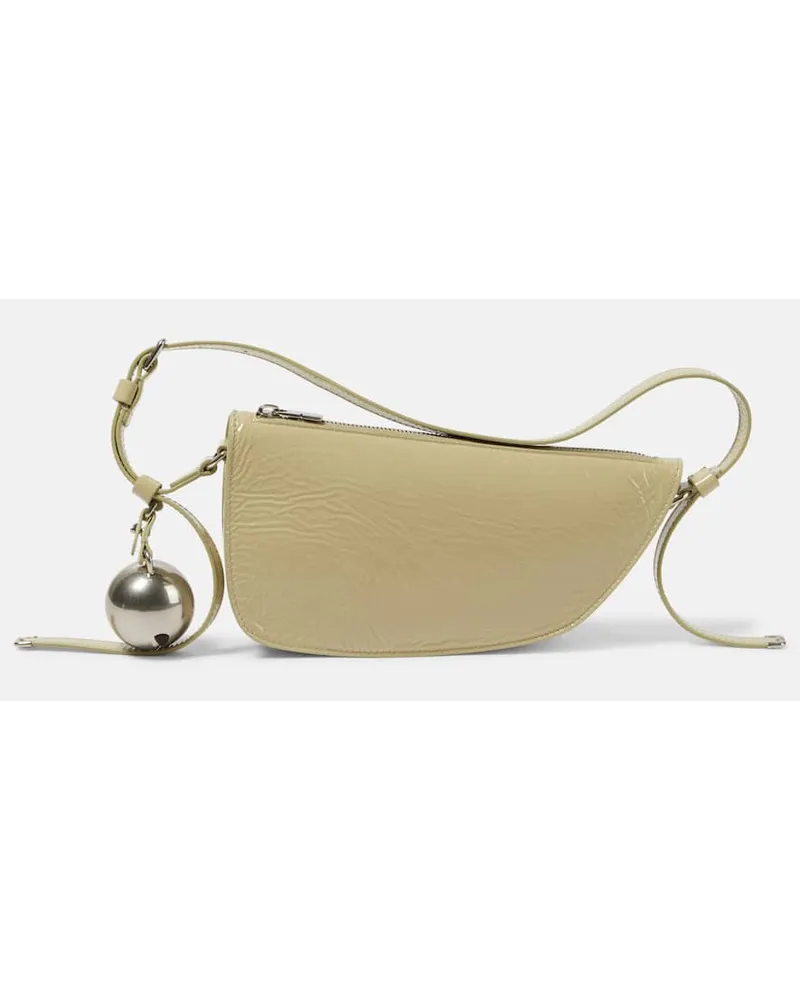 Burberry Schultertasche Shield Mini aus Leder Beige
