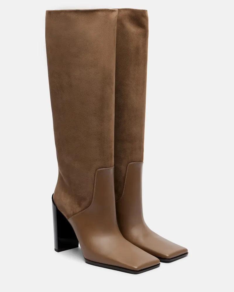 Alaïa Alaïa Stiefel 55 aus Leder Braun