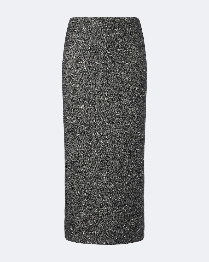 Valentino Garavani Bleistiftrock aus Boucle Schwarz