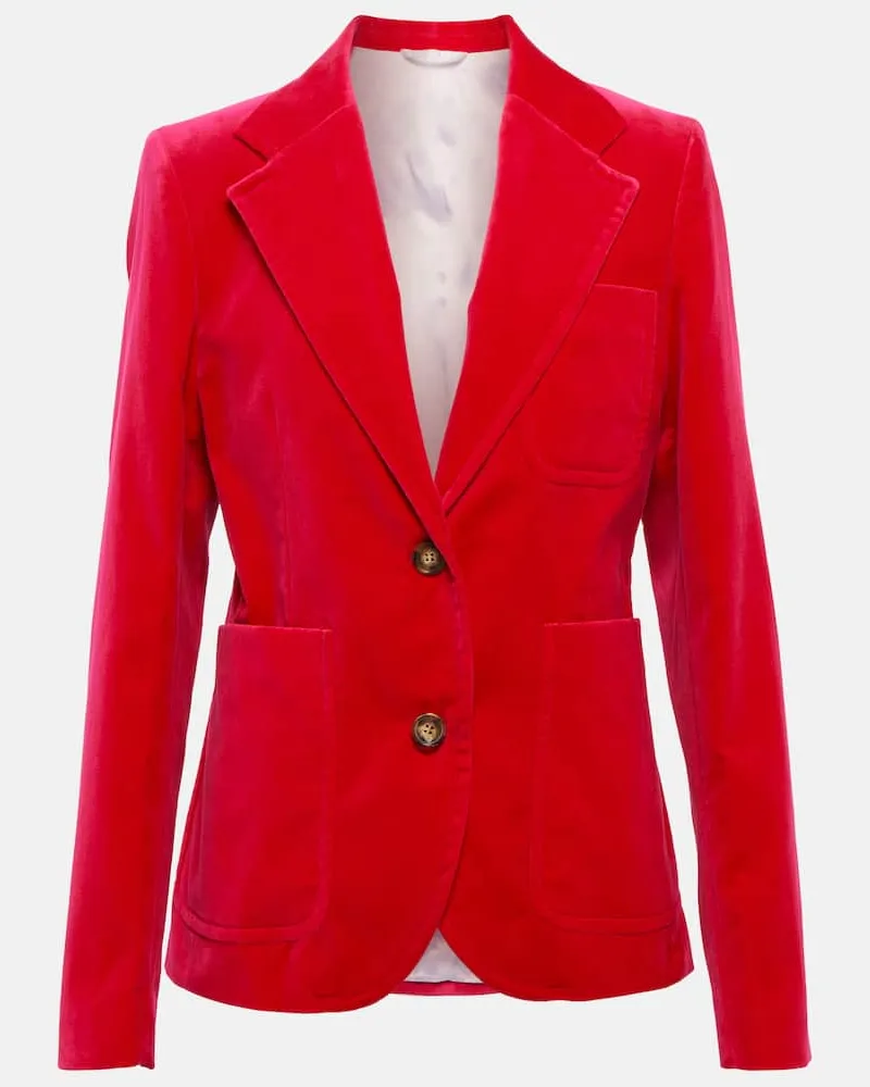 Victoria Beckham Blazer aus Samt Rosa
