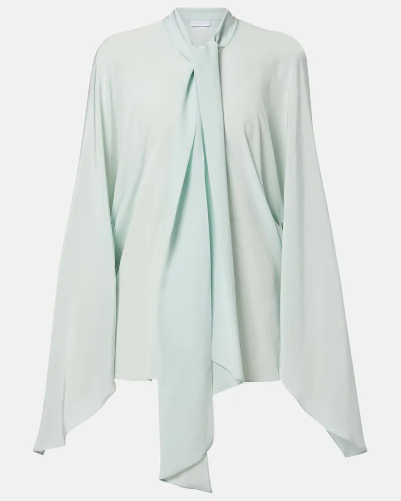 Stella McCartney Bluse aus Seide Türkis