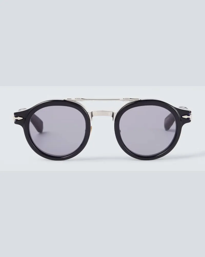 Jacques Marie Mage Runde Sonnenbrille Delage Silber
