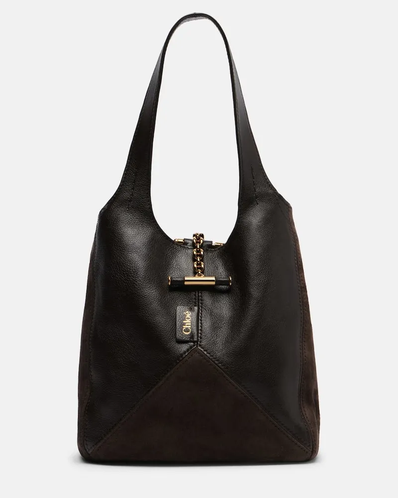 Chloé Chloé Schultertasche Chloé Balloon Small aus Leder Braun
