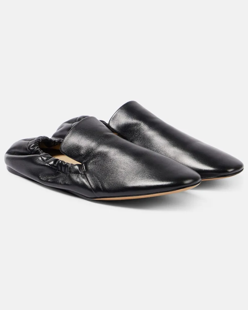 Le Monde Béryl Le Monde Béryl Loafers Mocassino aus Leder Schwarz