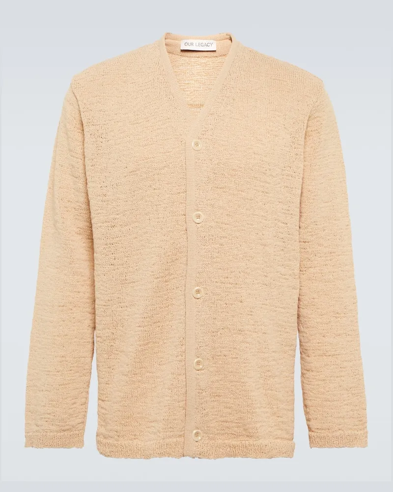 Our Legacy Cardigan aus Strick Beige