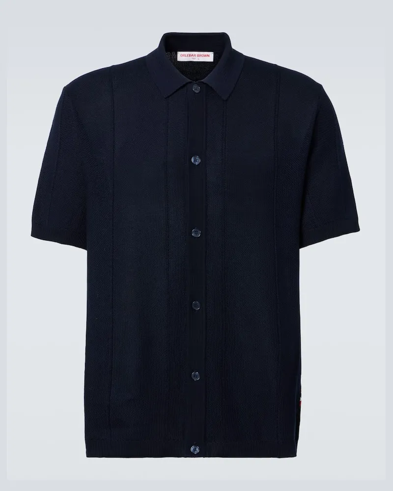 Orlebar Brown Polohemd Tiernan aus Baumwolle Blau