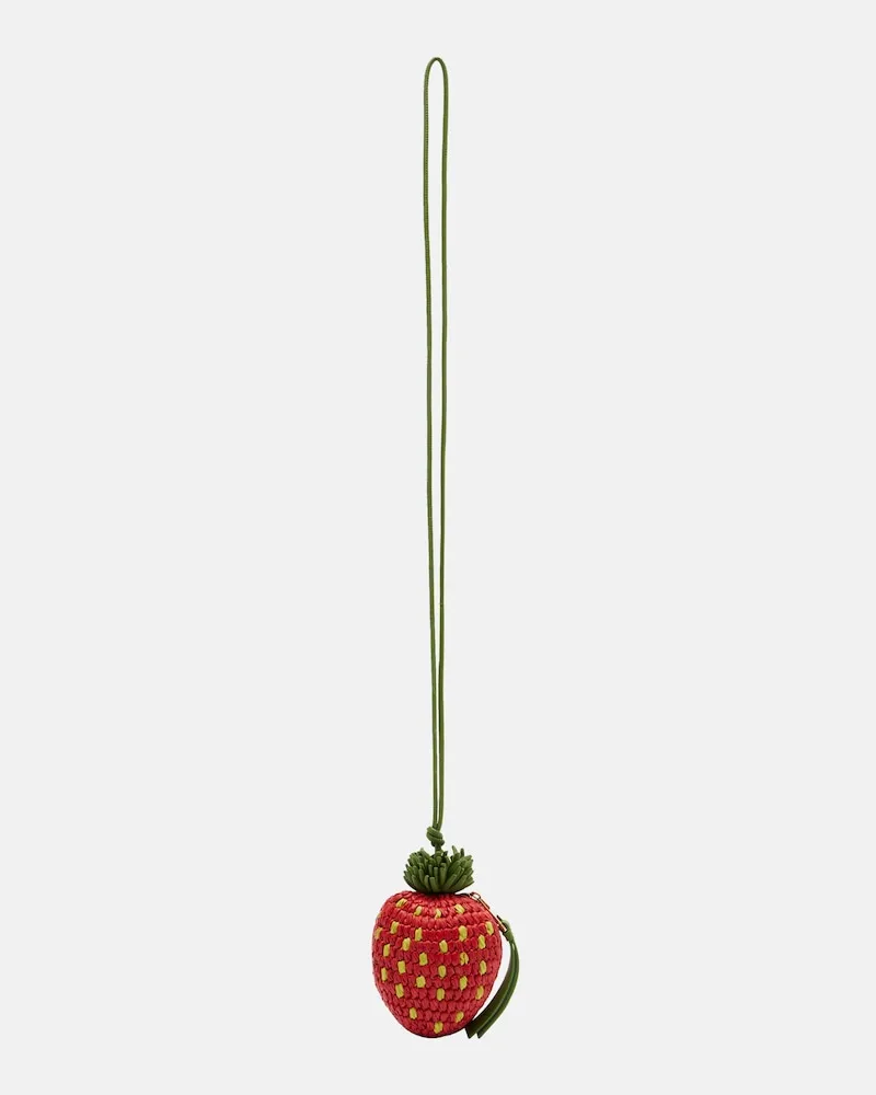 Loewe Paula's Ibiza Münzetui mit Riemen Strawberry Rot